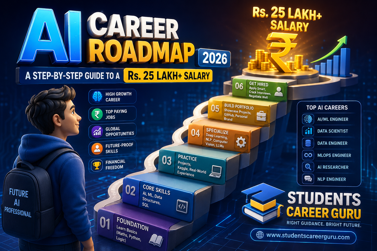 AI Career Roadmap 2026: A Step-by-Step Guide to a Rs. 25 Lakh+ Salary