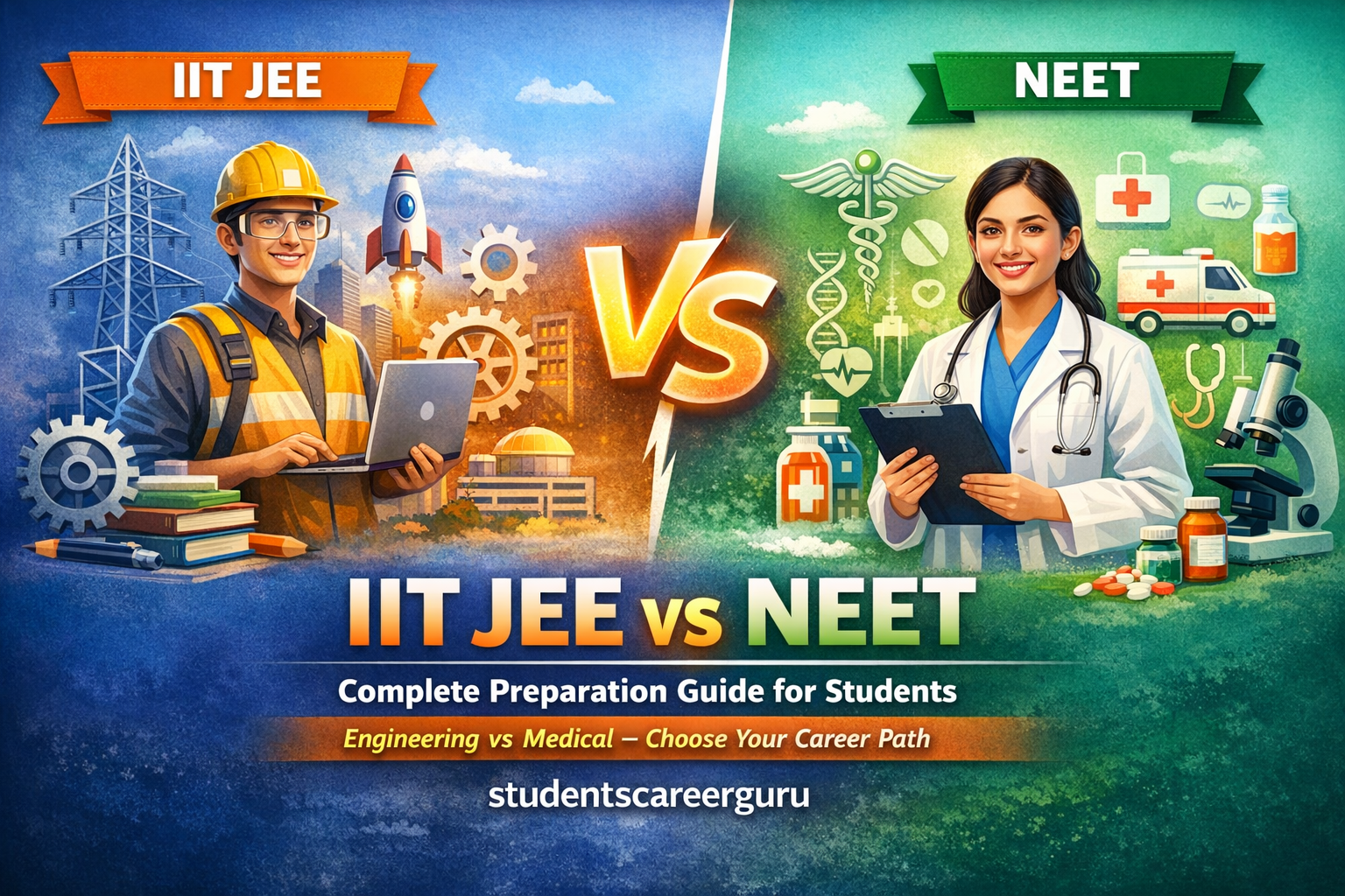 IIT JEE vs NEET — Complete Preparation Guide for Students